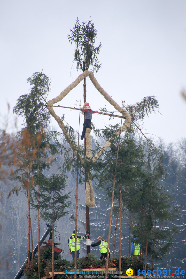 Funkenfeuer in Ittendorf bei Markdorf am Bodensee, 22.02.2015