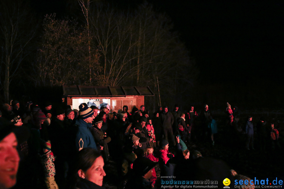 Funkenfeuer in Ittendorf bei Markdorf am Bodensee, 22.02.2015