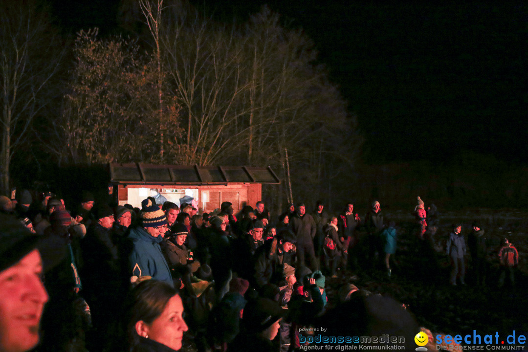 Funkenfeuer in Ittendorf bei Markdorf am Bodensee, 22.02.2015