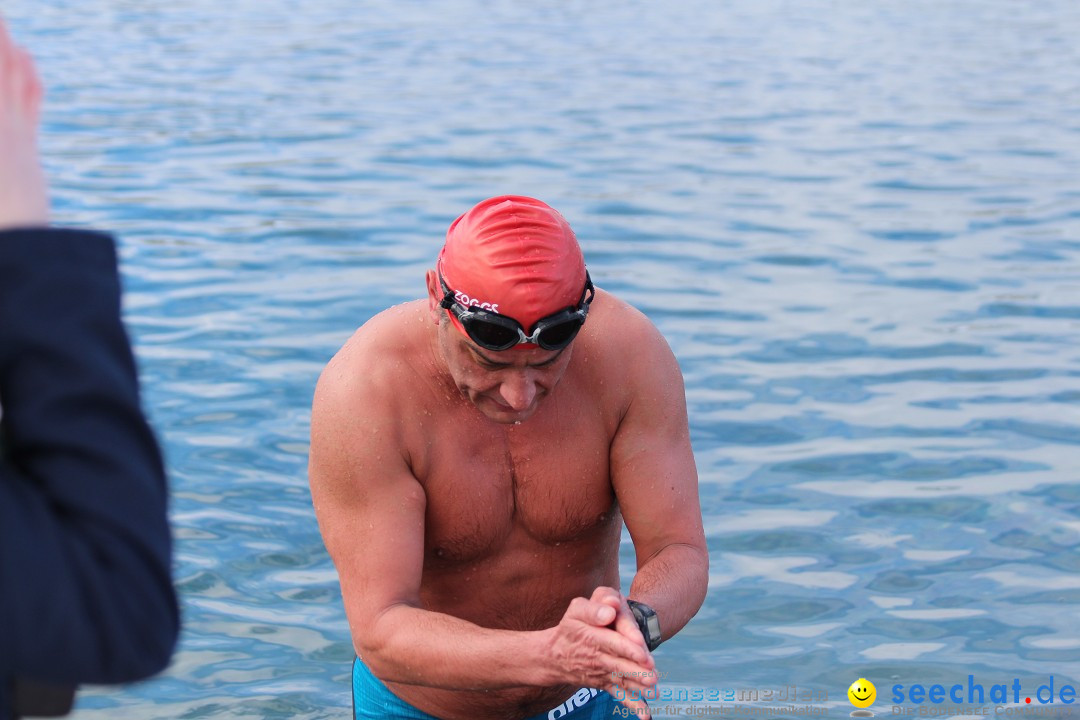 Ice Mile - Extremschwimmer Hamza Bakircioglu: See in Sonthofen, 28.02.2015