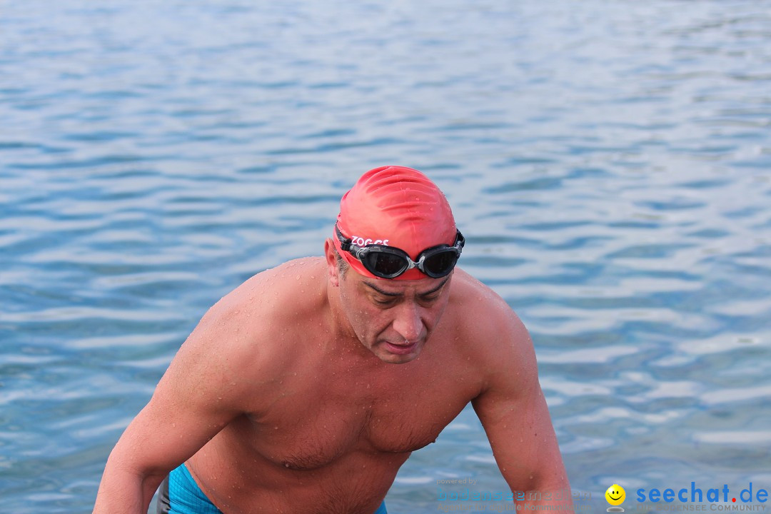 Ice Mile - Extremschwimmer Hamza Bakircioglu: See in Sonthofen, 28.02.2015