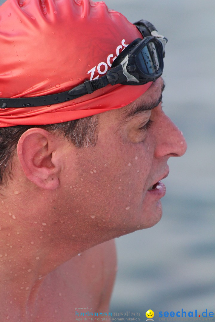 Ice Mile - Extremschwimmer Hamza Bakircioglu: See in Sonthofen, 28.02.2015