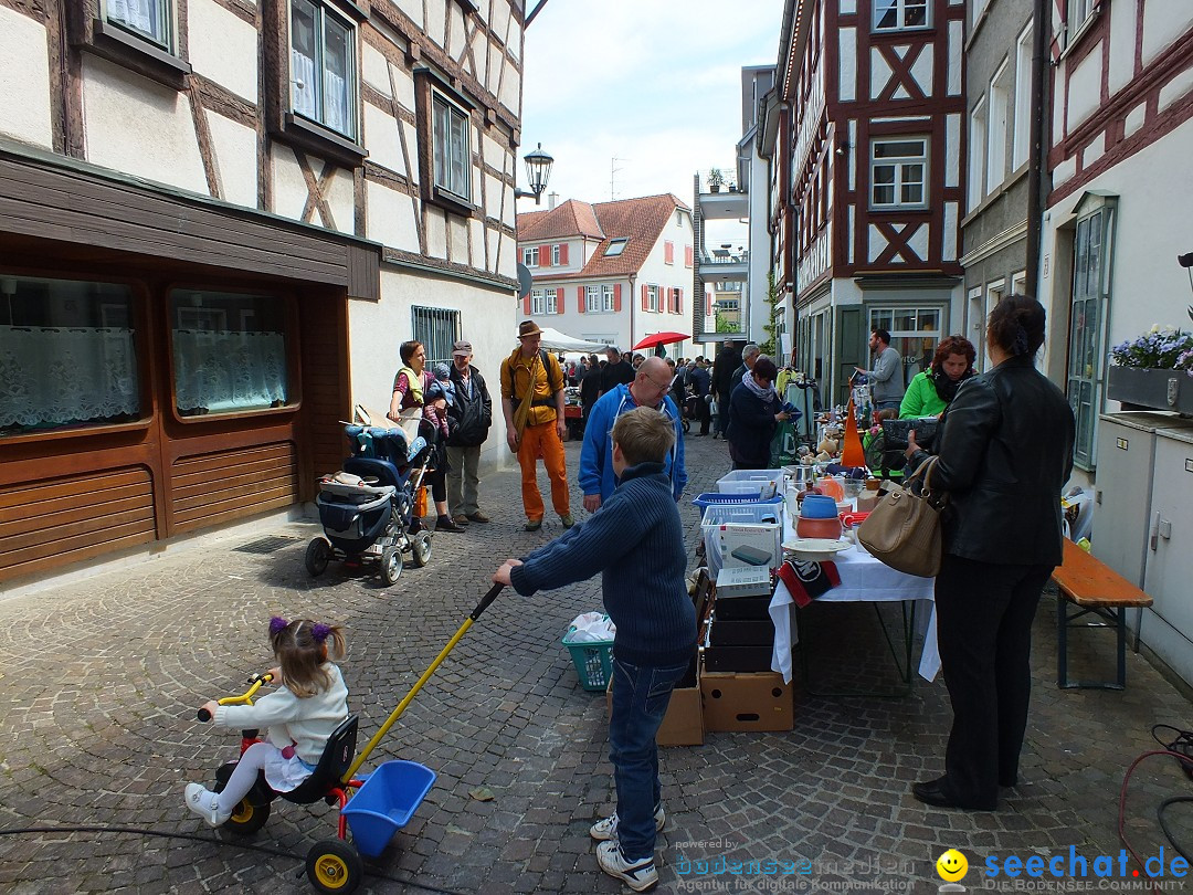 Flohmarkt in Bad-Saulgau am Bodensee, 08.05.2015