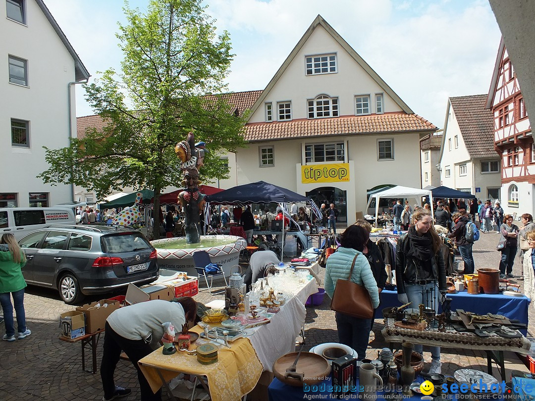 Flohmarkt in Bad-Saulgau am Bodensee, 08.05.2015