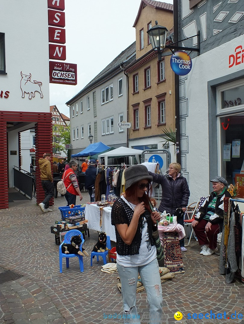 Flohmarkt in Bad-Saulgau am Bodensee, 08.05.2015