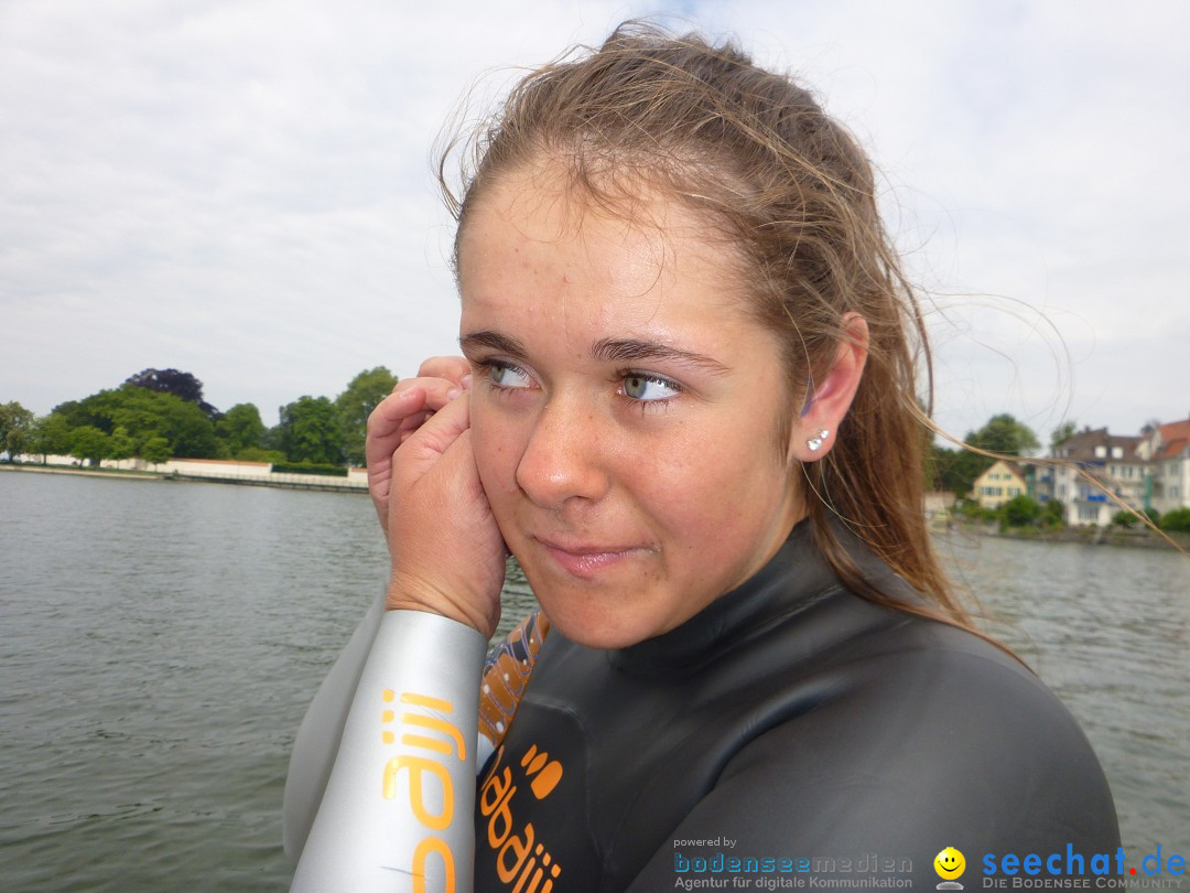 Svenja Holzinger durchquert den Bodensee: Friedrichshafen, 24.05.2015