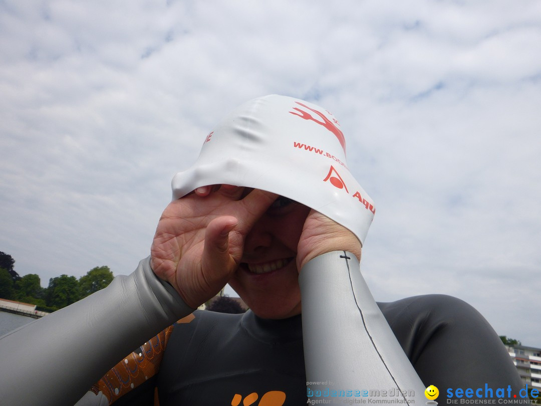 Svenja Holzinger durchquert den Bodensee: Friedrichshafen, 24.05.2015