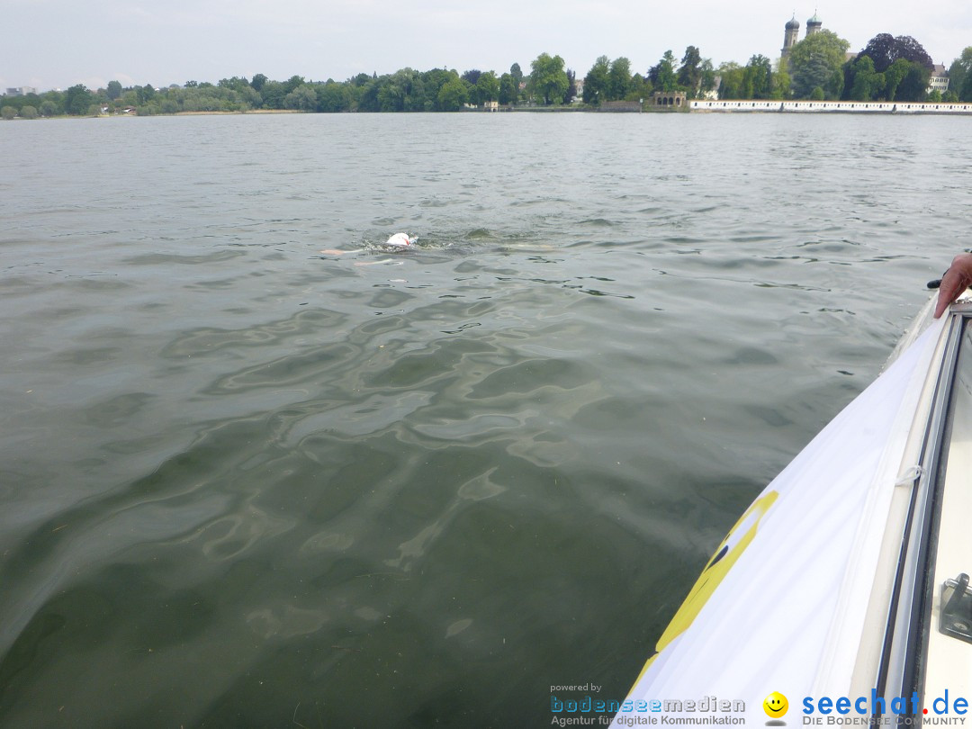 Svenja Holzinger durchquert den Bodensee: Friedrichshafen, 24.05.2015