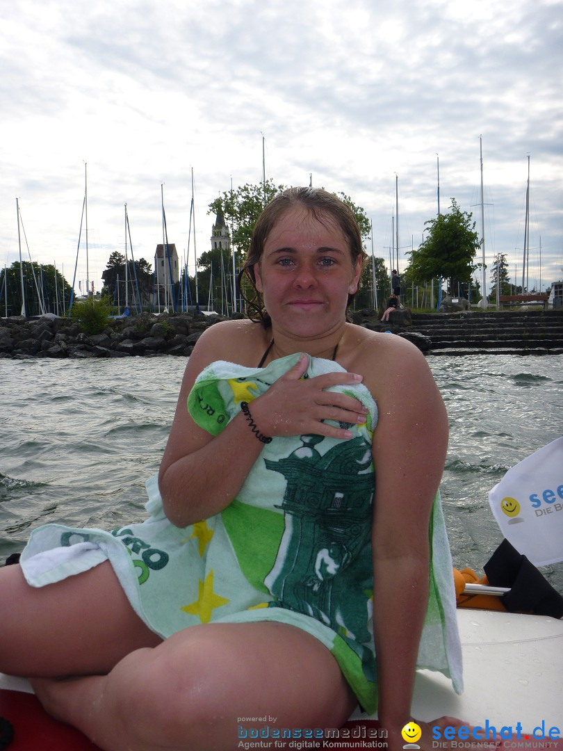 Svenja Holzinger durchquert den Bodensee: Friedrichshafen, 24.05.2015