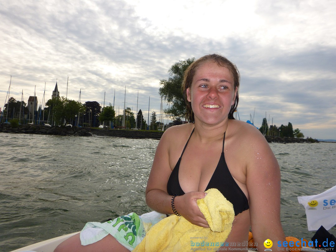 Svenja Holzinger durchquert den Bodensee: Friedrichshafen, 24.05.2015