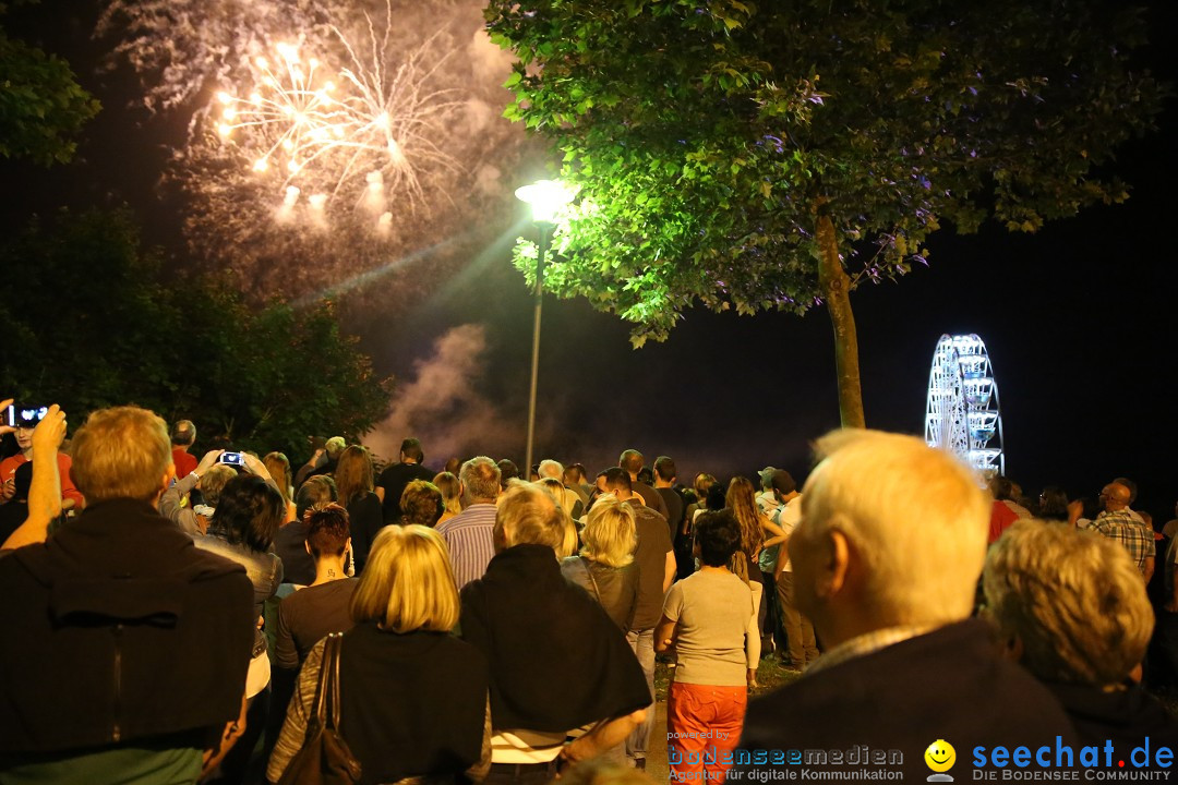 Schweizer Feiertag mit Feuerwerk: Stockach am Bodensee, 12.06.2015