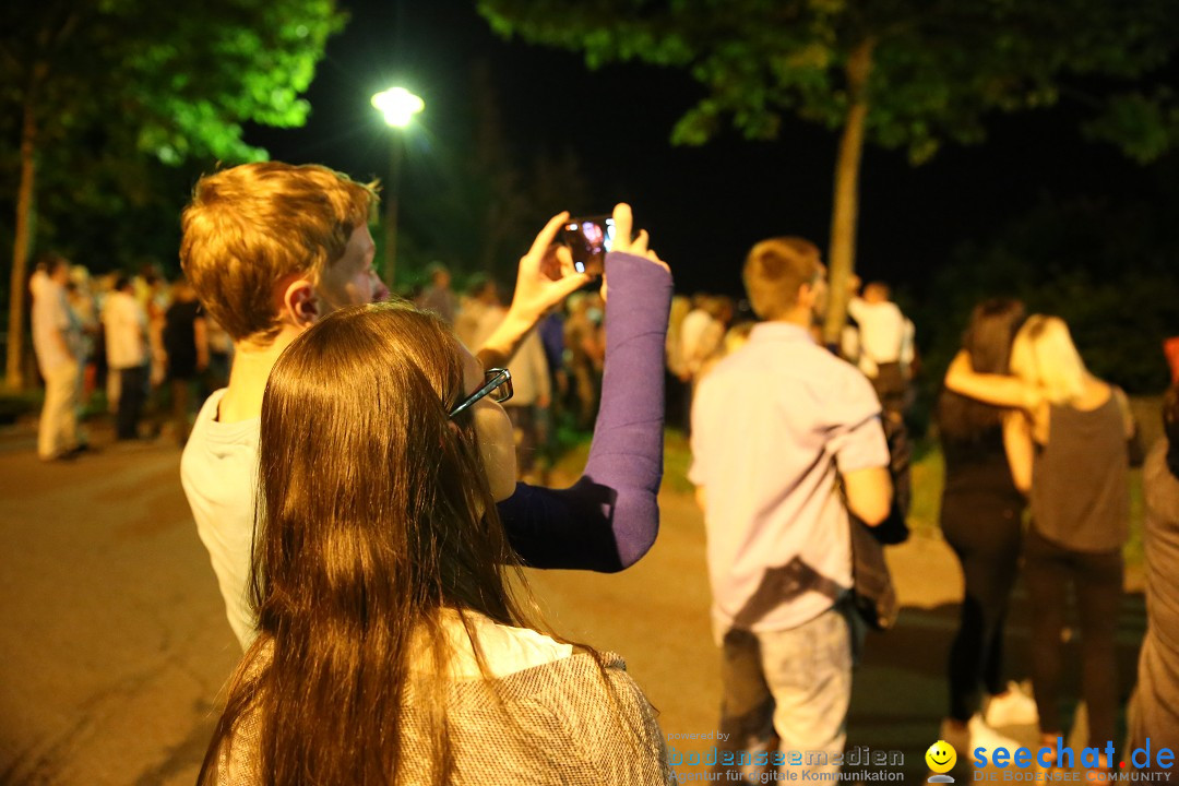 Schweizer Feiertag mit Feuerwerk: Stockach am Bodensee, 12.06.2015