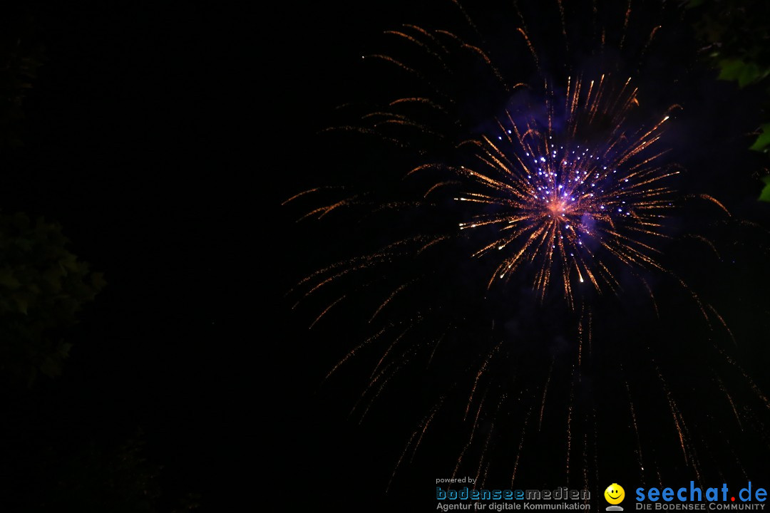 Schweizer Feiertag mit Feuerwerk: Stockach am Bodensee, 12.06.2015