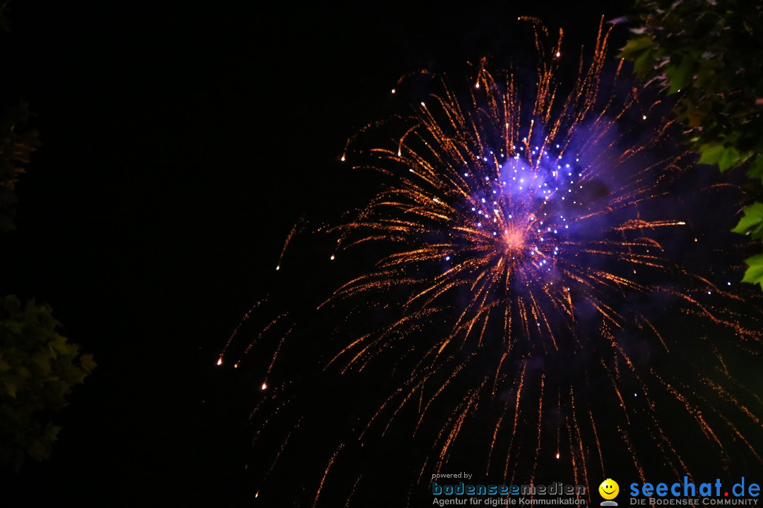 Schweizer Feiertag mit Feuerwerk: Stockach am Bodensee, 12.06.2015