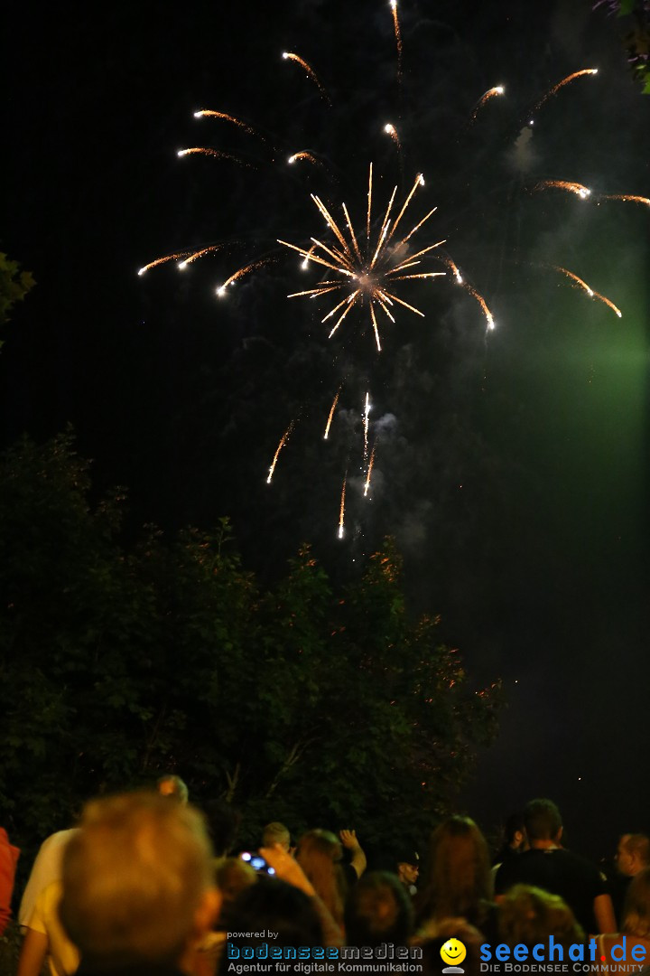 Schweizer Feiertag mit Feuerwerk: Stockach am Bodensee, 12.06.2015