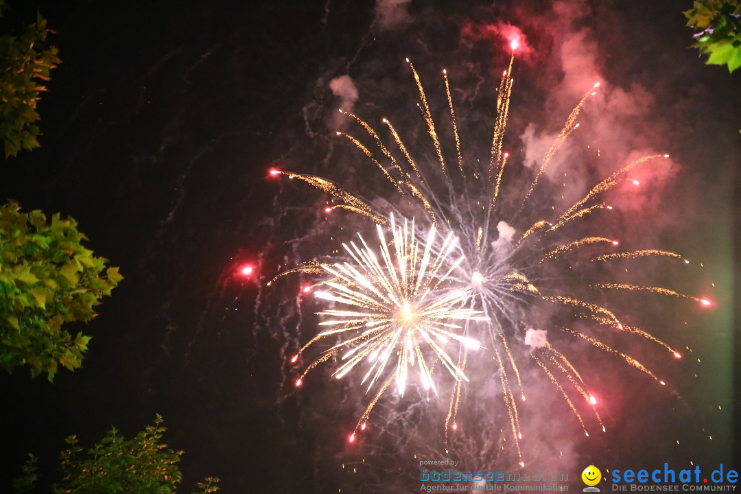 Schweizer Feiertag mit Feuerwerk: Stockach am Bodensee, 12.06.2015