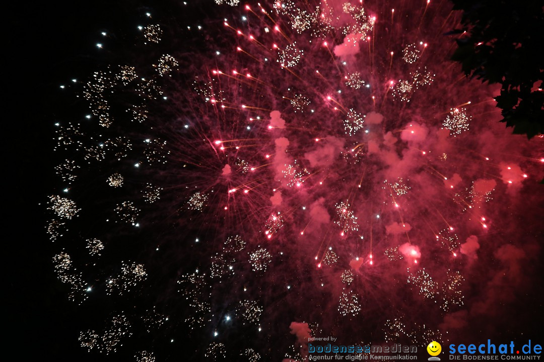 Schweizer Feiertag mit Feuerwerk: Stockach am Bodensee, 12.06.2015