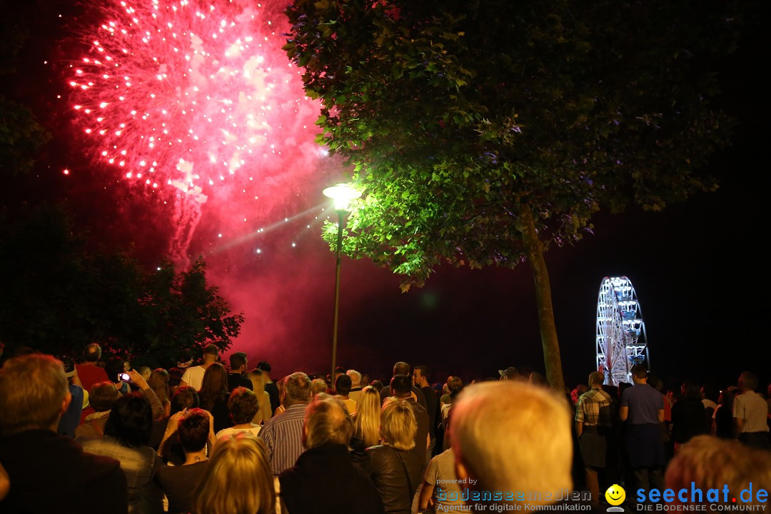 Schweizer Feiertag mit Feuerwerk: Stockach am Bodensee, 12.06.2015