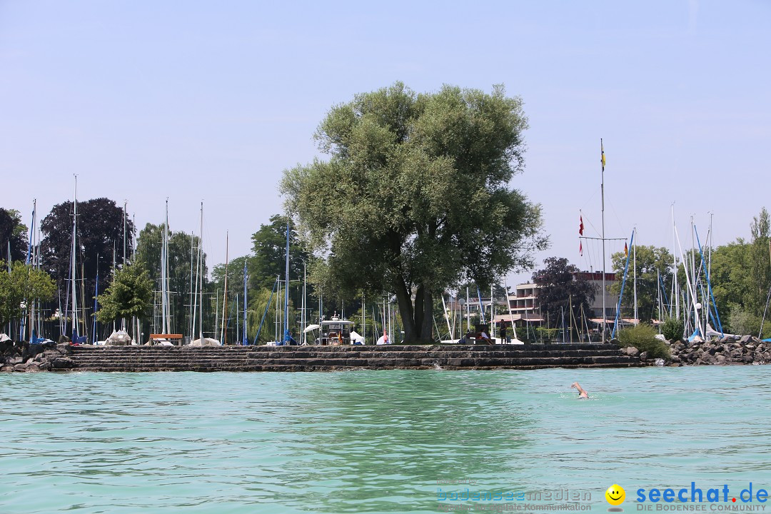 Bodensee Breitenquerung von Mim und Axel: Friedrichshafen, 04.07.2015