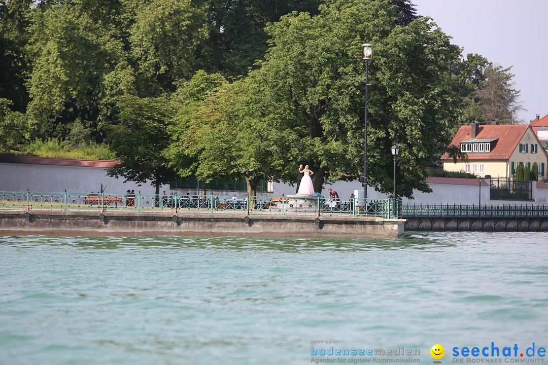 Bodensee Breitenquerung von Mim und Axel: Friedrichshafen, 04.07.2015