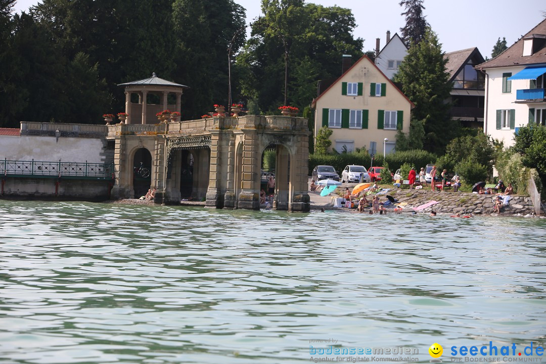 Bodensee Breitenquerung von Mim und Axel: Friedrichshafen, 04.07.2015