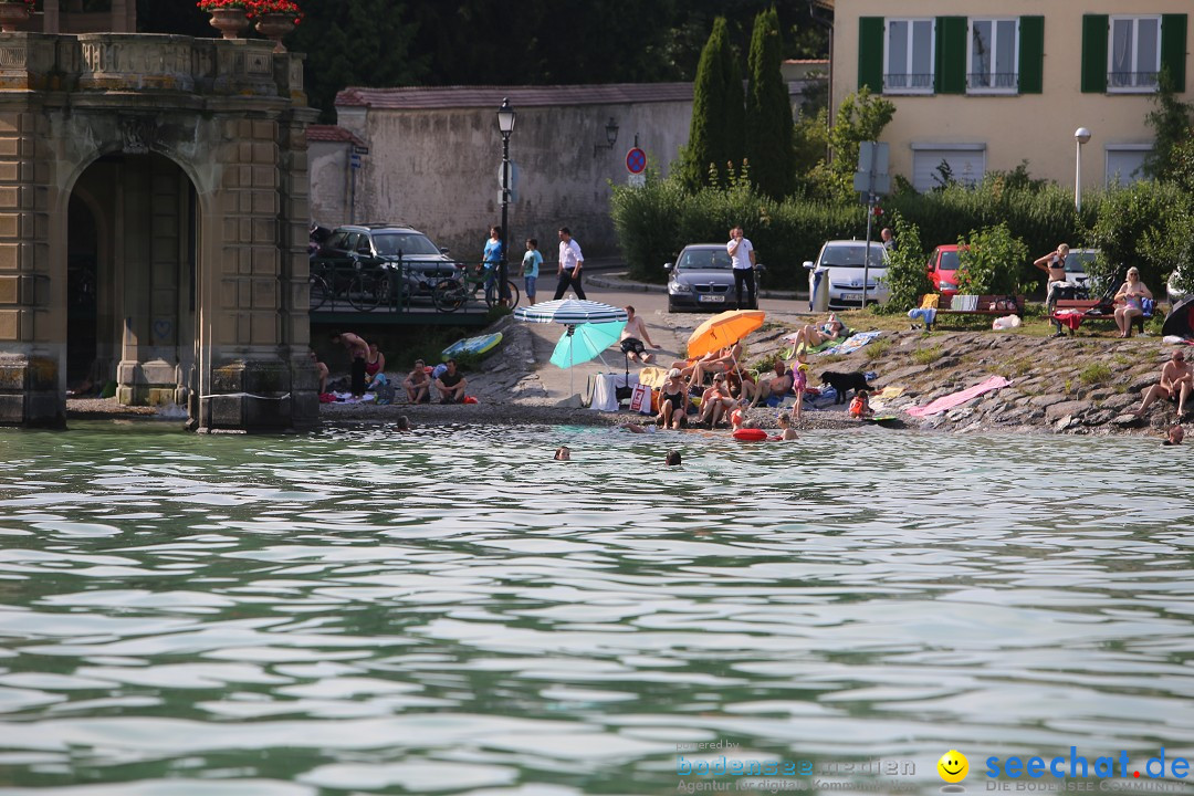 Bodensee Breitenquerung von Mim und Axel: Friedrichshafen, 04.07.2015