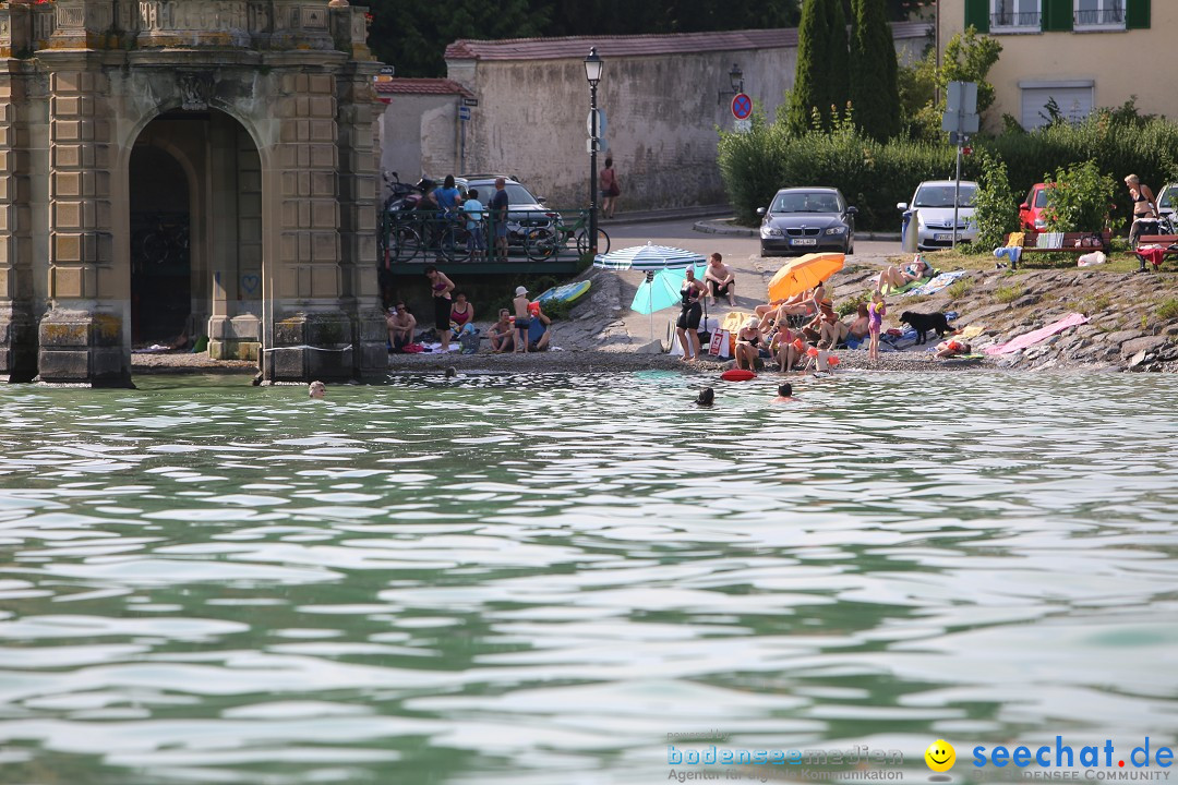 Bodensee Breitenquerung von Mim und Axel: Friedrichshafen, 04.07.2015