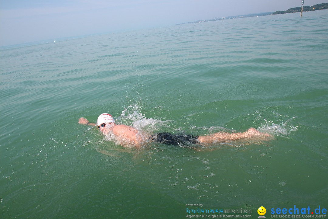 Bodensee Breitenquerung von Mim und Axel: Friedrichshafen, 04.07.2015