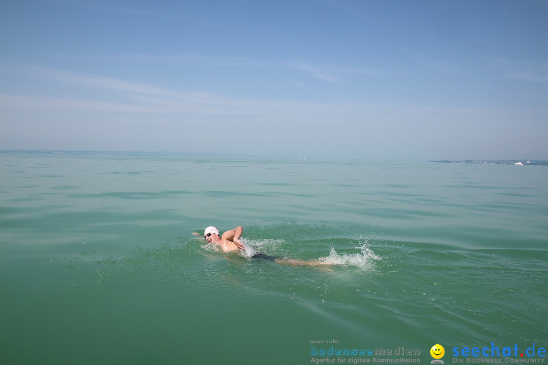 Bodensee Breitenquerung von Mim und Axel: Friedrichshafen, 04.07.2015