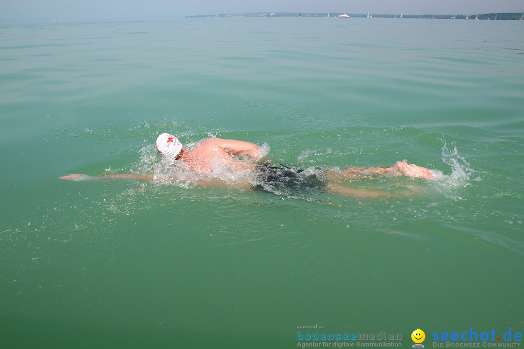 Bodensee Breitenquerung von Mim und Axel: Friedrichshafen, 04.07.2015