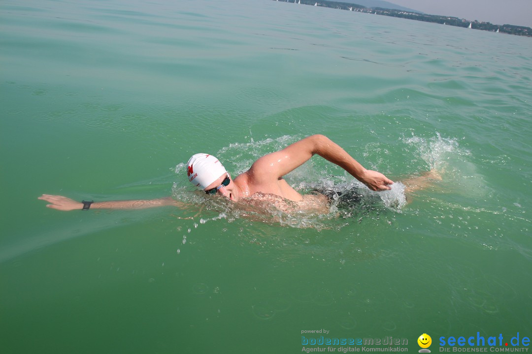 Bodensee Breitenquerung von Mim und Axel: Friedrichshafen, 04.07.2015