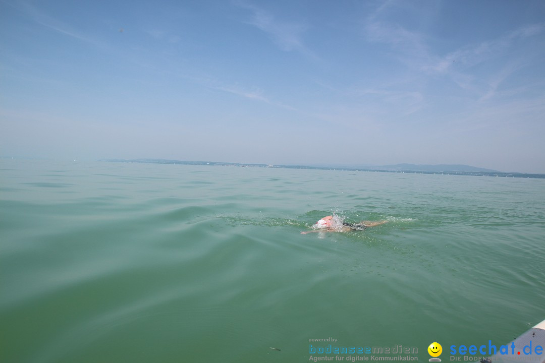 Bodensee Breitenquerung von Mim und Axel: Friedrichshafen, 04.07.2015