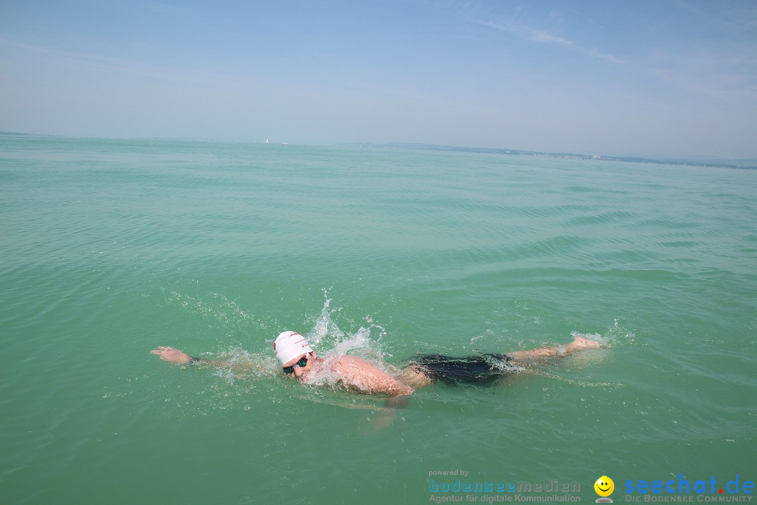 Bodensee Breitenquerung von Mim und Axel: Friedrichshafen, 04.07.2015