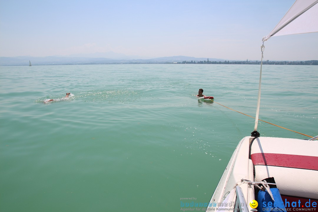 Bodensee Breitenquerung von Mim und Axel: Friedrichshafen, 04.07.2015