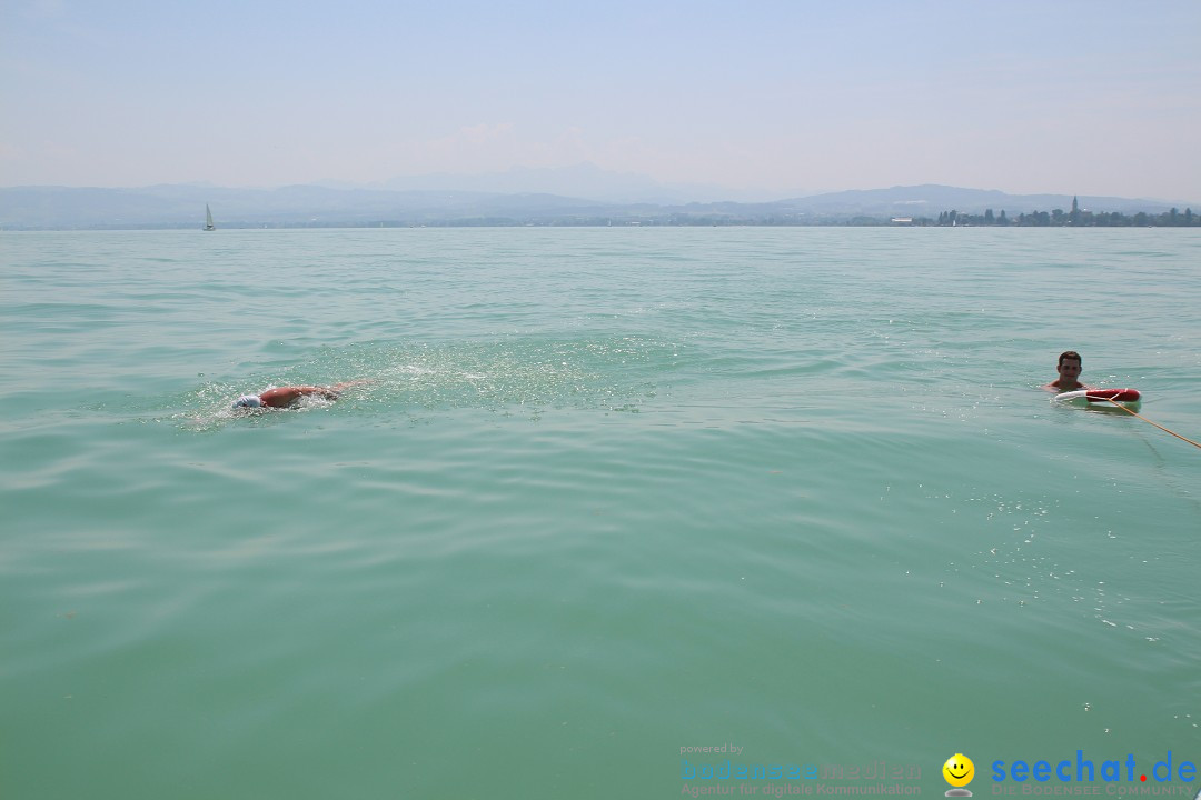 Bodensee Breitenquerung von Mim und Axel: Friedrichshafen, 04.07.2015