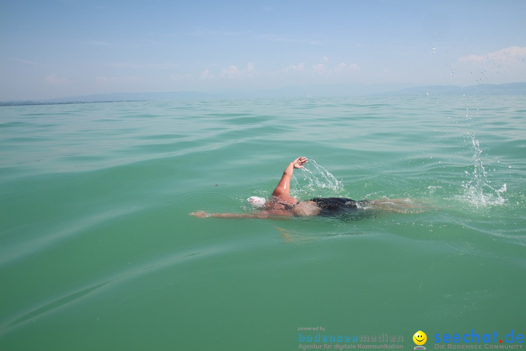 Bodensee Breitenquerung von Mim und Axel: Friedrichshafen, 04.07.2015