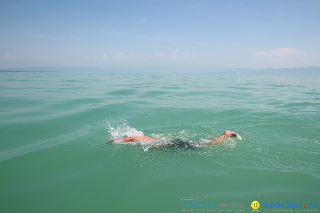 Bodensee Breitenquerung von Mim und Axel: Friedrichshafen, 04.07.2015