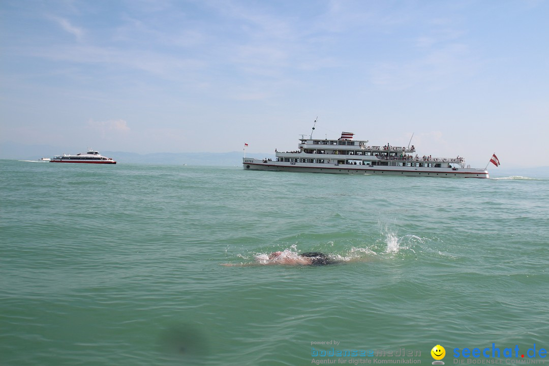 Bodensee Breitenquerung von Mim und Axel: Friedrichshafen, 04.07.2015