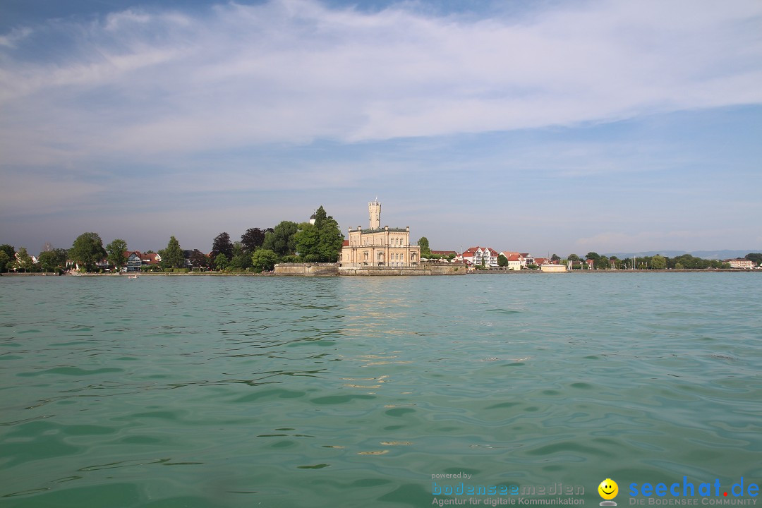 Bodensee Breitenquerung von Mim und Axel: Friedrichshafen, 04.07.2015