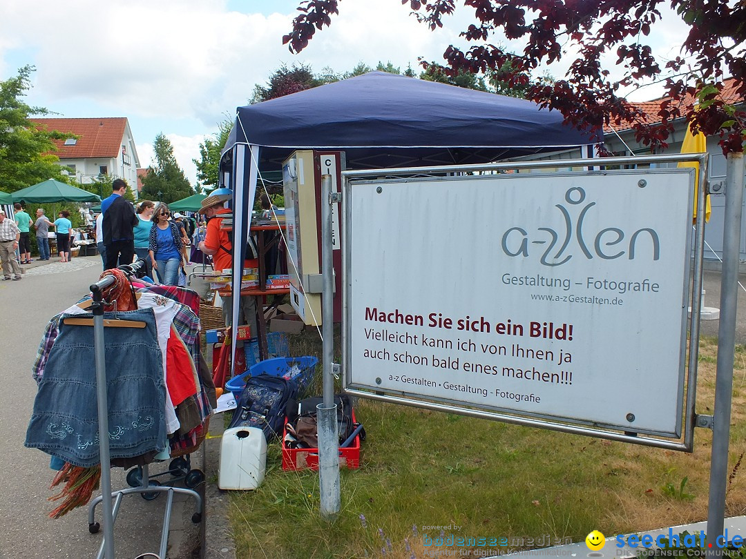 Flohmarkt und Fest: Oggelshausen in Oberschwaben, 24.07.2015