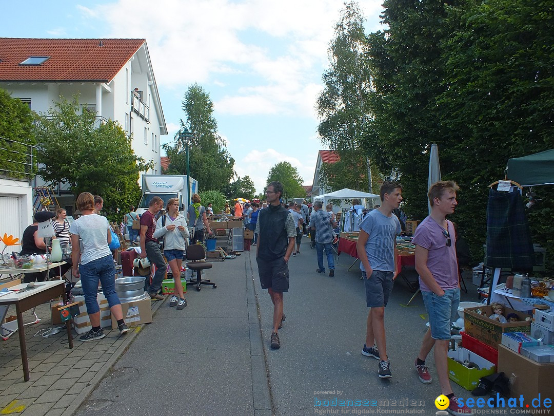 Flohmarkt und Fest: Oggelshausen in Oberschwaben, 24.07.2015