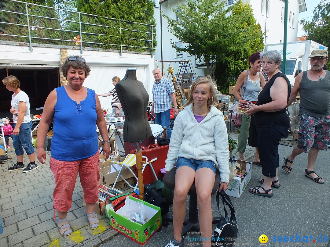 Flohmarkt und Fest: Oggelshausen in Oberschwaben, 24.07.2015