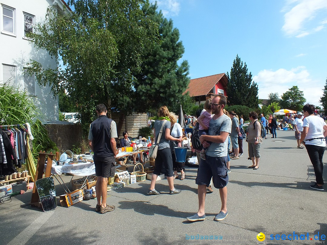 Flohmarkt und Fest: Oggelshausen in Oberschwaben, 24.07.2015