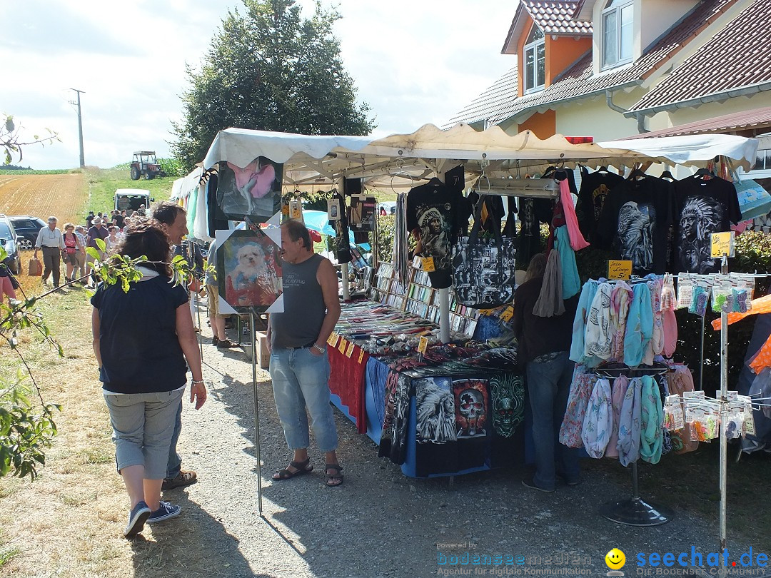 Flohmarkt und Fest: Oggelshausen in Oberschwaben, 24.07.2015