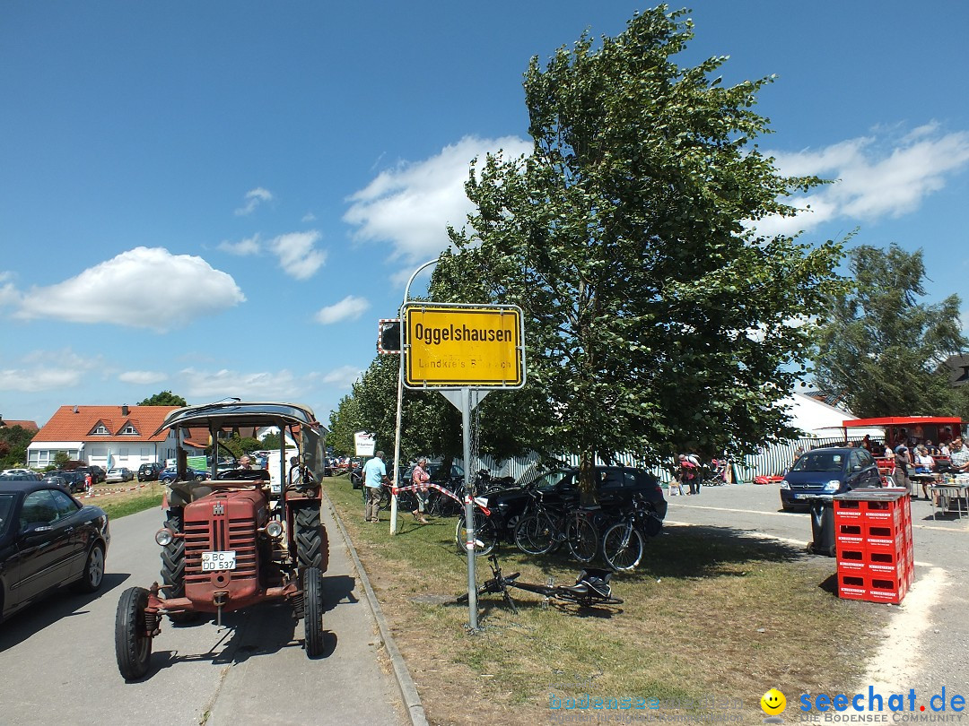 Flohmarkt und Fest: Oggelshausen in Oberschwaben, 24.07.2015