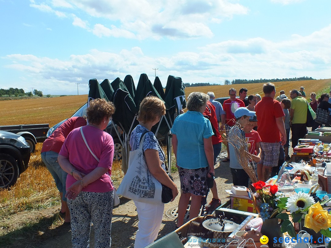 Flohmarkt und Fest: Oggelshausen in Oberschwaben, 24.07.2015