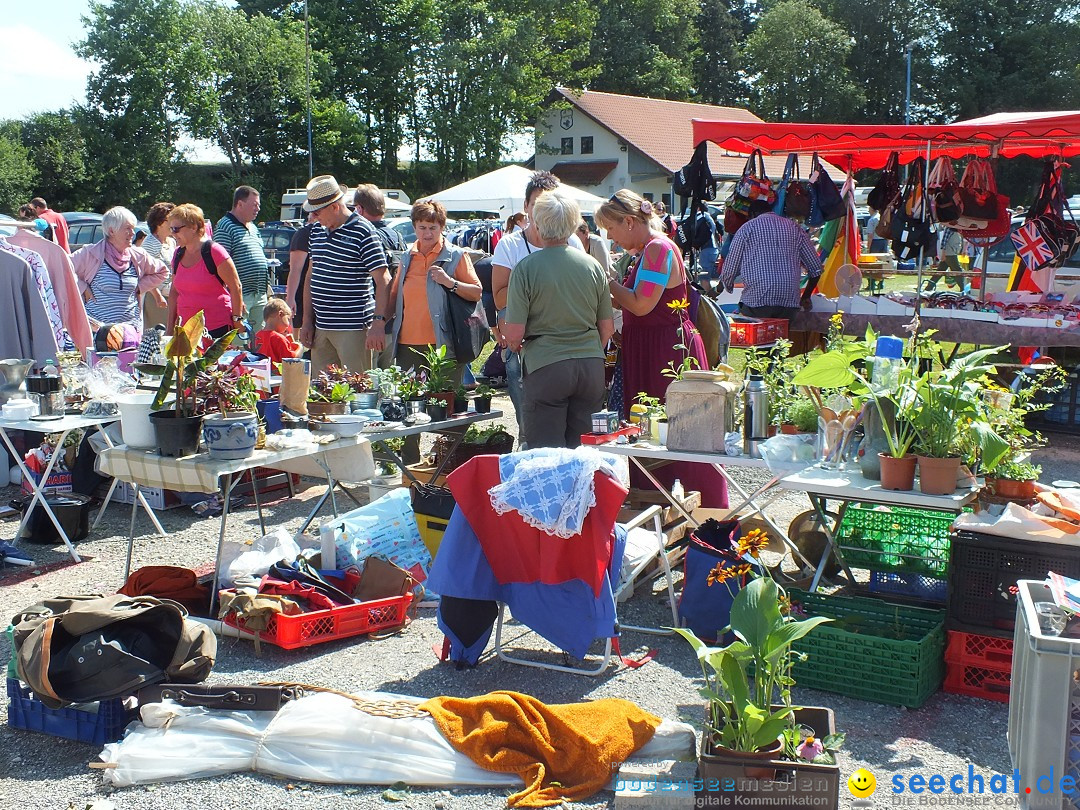 Flohmarkt und Fest: Oggelshausen in Oberschwaben, 24.07.2015