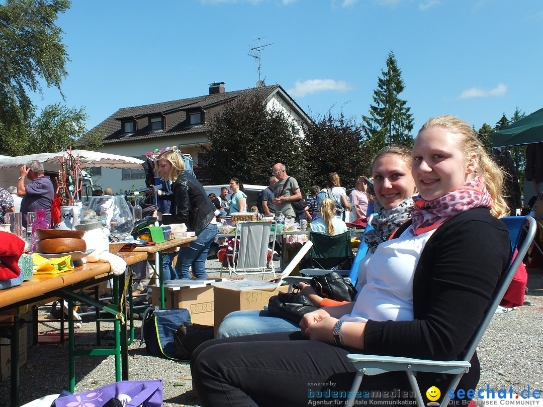 Flohmarkt und Fest: Oggelshausen in Oberschwaben, 24.07.2015