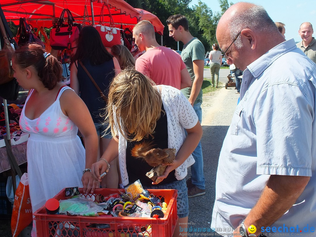 Flohmarkt und Fest: Oggelshausen in Oberschwaben, 24.07.2015