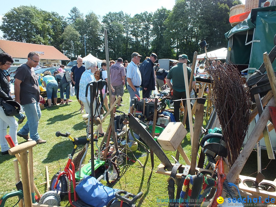 Flohmarkt und Fest: Oggelshausen in Oberschwaben, 24.07.2015